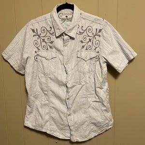 Pop Icon by Buckle Snap Button Western Shirt Sz XL
